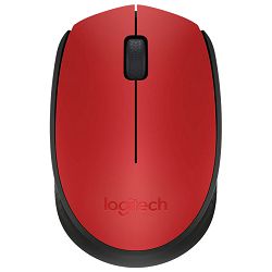 Miš usb 3tipke optički bežični M171 Logitech crveni