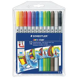 Flomaster školski  12boja obostrani Noris club Staedtler 320WP12