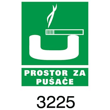 Naljepnice "Prostor za pušače" Akira 3225