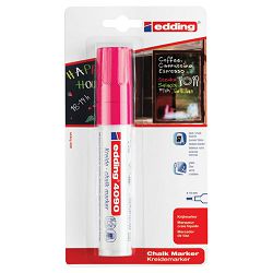 Marker-kreda za staklo 4-15mm Edding 4090/1 blister neon rozi