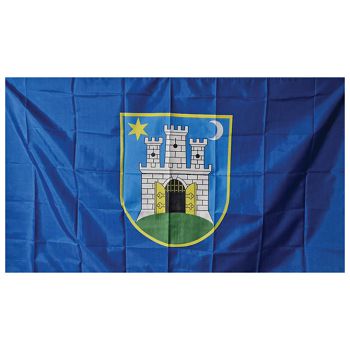 Zastava grad Zagreb 100x200cm vanjska-bez resica