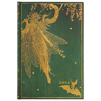 Planer dnevni 2024- 9,5x14cm-mini s gumicom Olive Fairy Paperblanks 0413-4/10