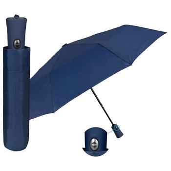 Kišobran automatik (otv+zatv.) sklopivi s gum.drškom Promo Mini Lovers Perletti 96009-2 plavi