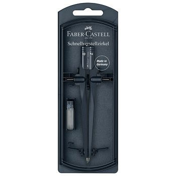 Šestar s preciznim podešavanjem + mine Stream Faber Castell 174545 tamno plavi blister