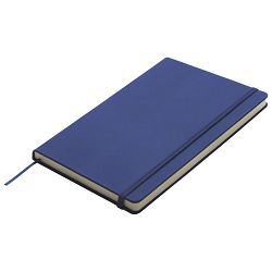 Notes 13x21cm čisti 96L s gumicom plavi
