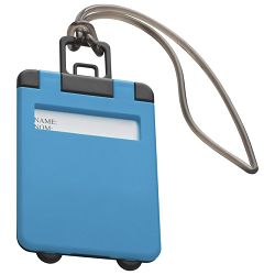 Privjesnica za prtljagu za osobne podatke svijetlo plava