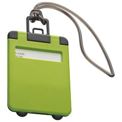 Privjesnica za prtljagu za osobne podatke svijetlo zelena
