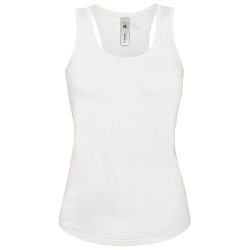 Majica bez rukava ženska B&C Patti Classic 120g bijela XS