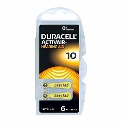 Baterija za slušni aparat Duracell Activair 10 / PR70 1,45V zink pk6 blister