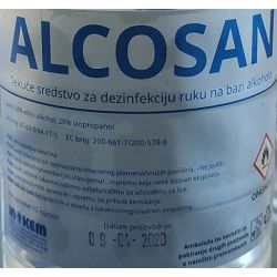 Sredstvo za dezinfekciju ruku 5l Alcosan 70%