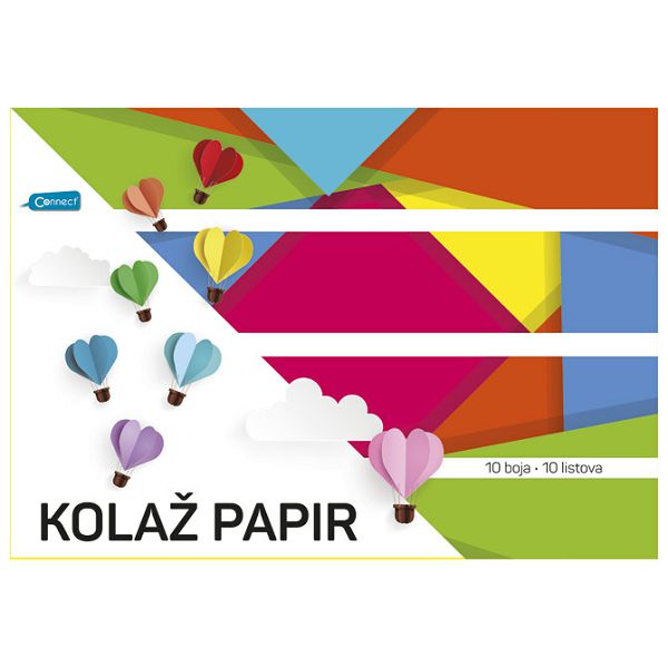 Kolaž papir 10 listova A4 Connect