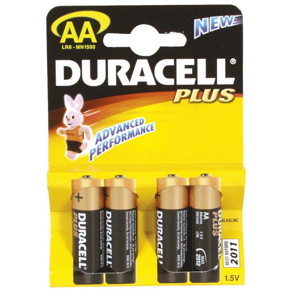 +Baterija alkalna 1,5V AA Basic pk4 Duracell LR6 blister