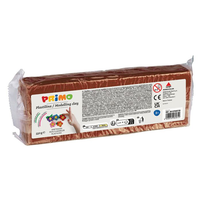 Plastelin 550g Primo CMP.261CP550730 smeđi
