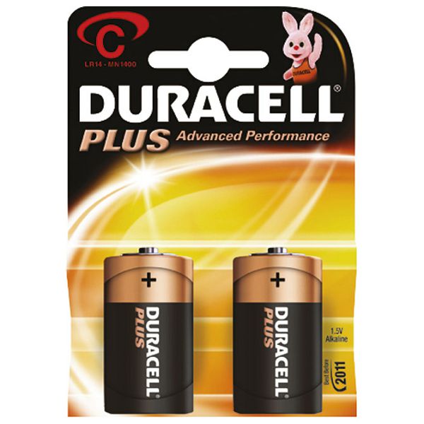 Baterija alkalna 1,5V C Basic pk2 Duracell LR14 blister