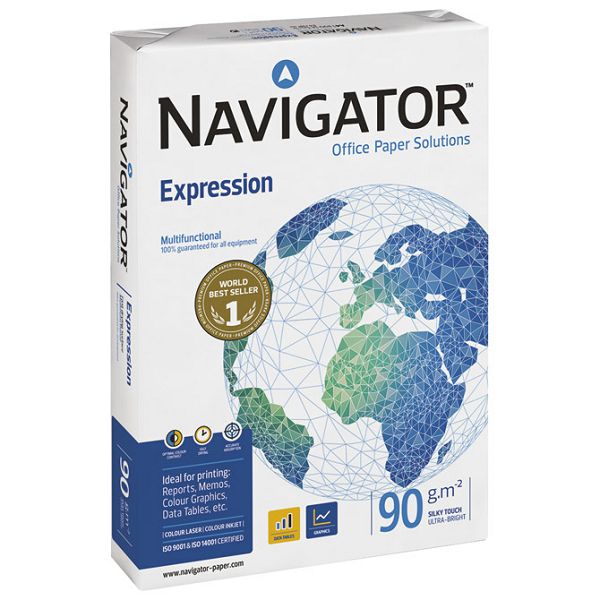 Papir ILK Navigator A4  90g InkJet pk500 Soporcel