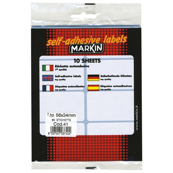 Etikete slep  56x34mm pk10L Markin 10041 blister