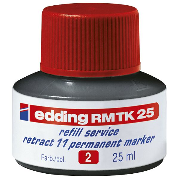 Tinta za marker permanentni 25ml Edding MTK25 crvena