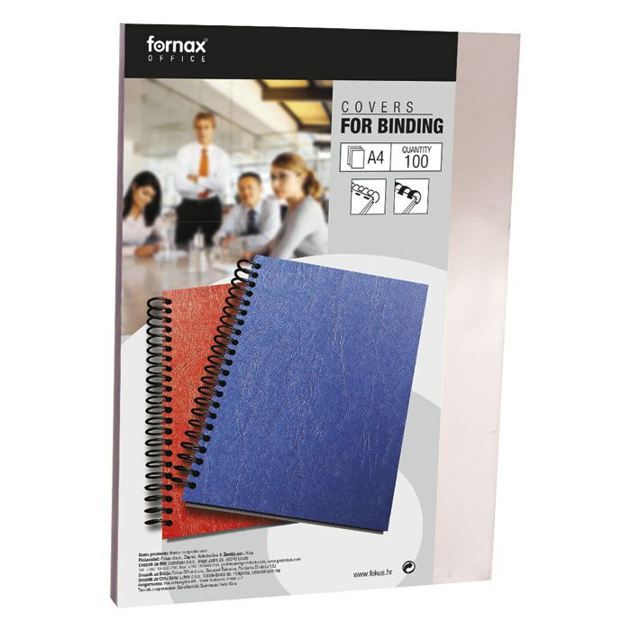 Korice za spiralni uvez 180my pvc A3 pk100 Fornax prozirne