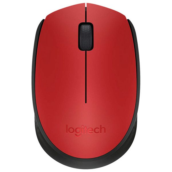 Miš usb 3tipke optički bežični M171 Logitech crveni