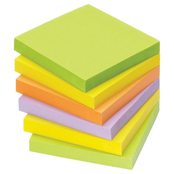 Blok samoljepljiv  75x75mm Spring Global Notes 5854-76 neon mix