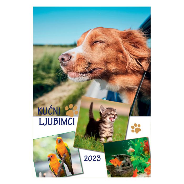 Kalendar "Kućni ljubimci 2023" 13 listova, spirala