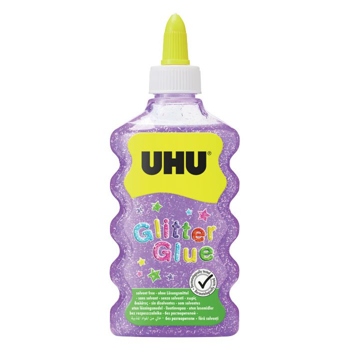 Ljepilo glitter glue 177ml UHU ljubičasto