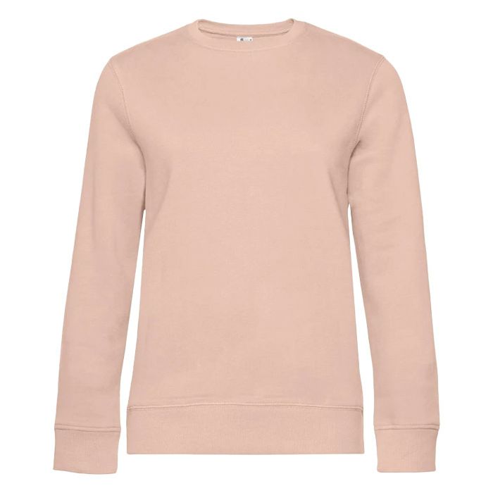 Majica dugi rukavi B&C Queen Crew Neck 280g soft rose 2XL
