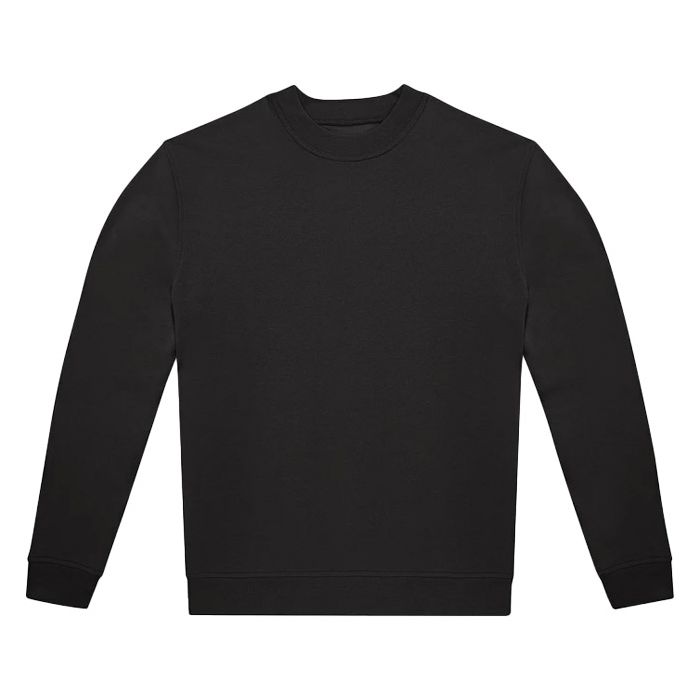 Majica dugi rukavi B&C ID.332 Crew 280g crna 2XL