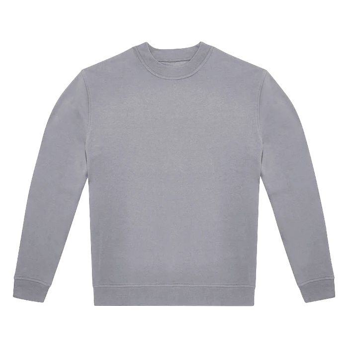 Majica dugi rukavi B&C ID.332 Crew 280g svijetlosiva XL