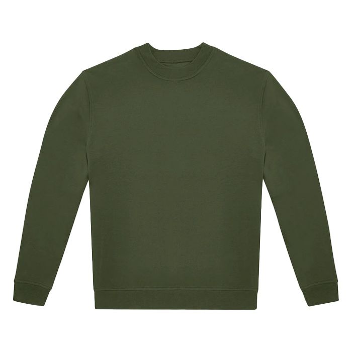 Majica dugi rukavi B&C ID.332 Crew 280g maslinasto zelena XL