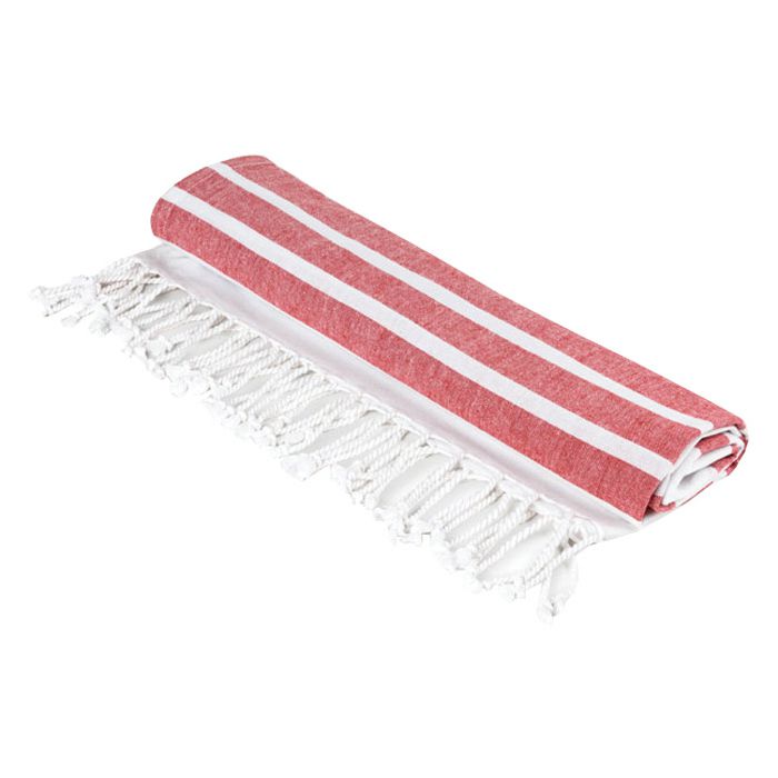 Ručnik pamučni 90x170cm za plažu Stricker SARDENHA 99159105 crven