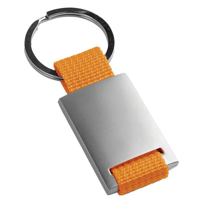 Privjesak za ključeve metal-textil Stricker 93077128 narančasti