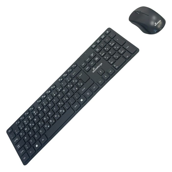 Tipkovnica + Miš bežični MROS107 (HR) slim crna