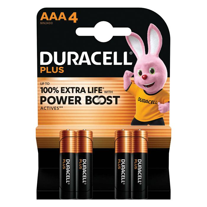 Baterija alkalna 1,5V AA Plus Boost pk4 Duracell LR6 blister