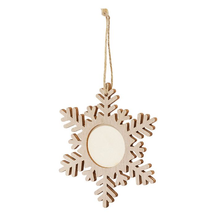 Ukras drveni pahuljica Makito 20116 natur