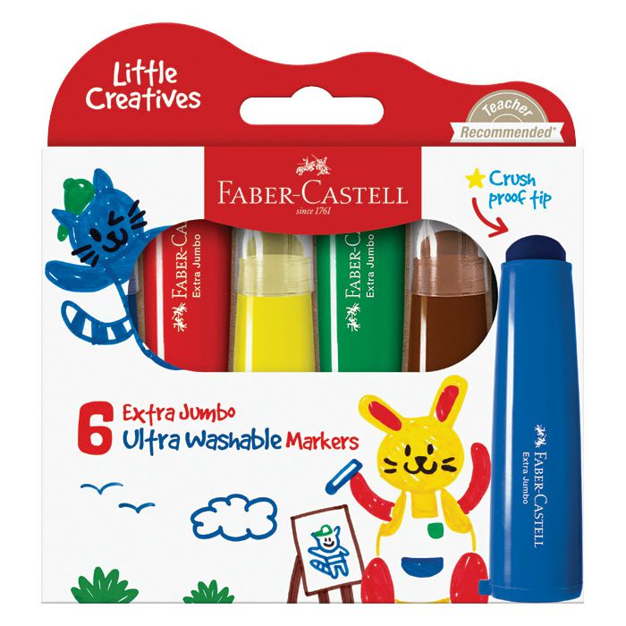 Flomaster školski 6boja Jumbo extra Faber Castell 155209 blister