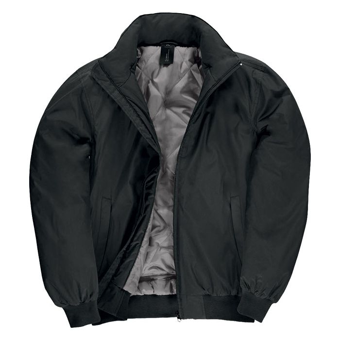 -Jakna zip muška B&C Crew Bomber crna S