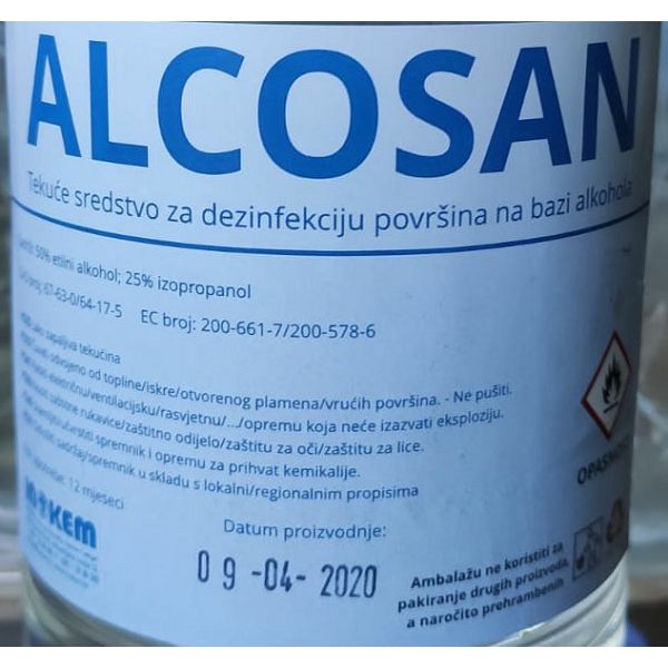 Sredstvo za dezinfekciju prostora 1000ml Alcosan prostor 